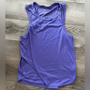 Athletic Works Blue Muscle Tee with Cut Out Design
